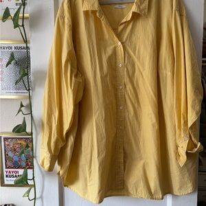 Butter Yellow Button-Up Shirt